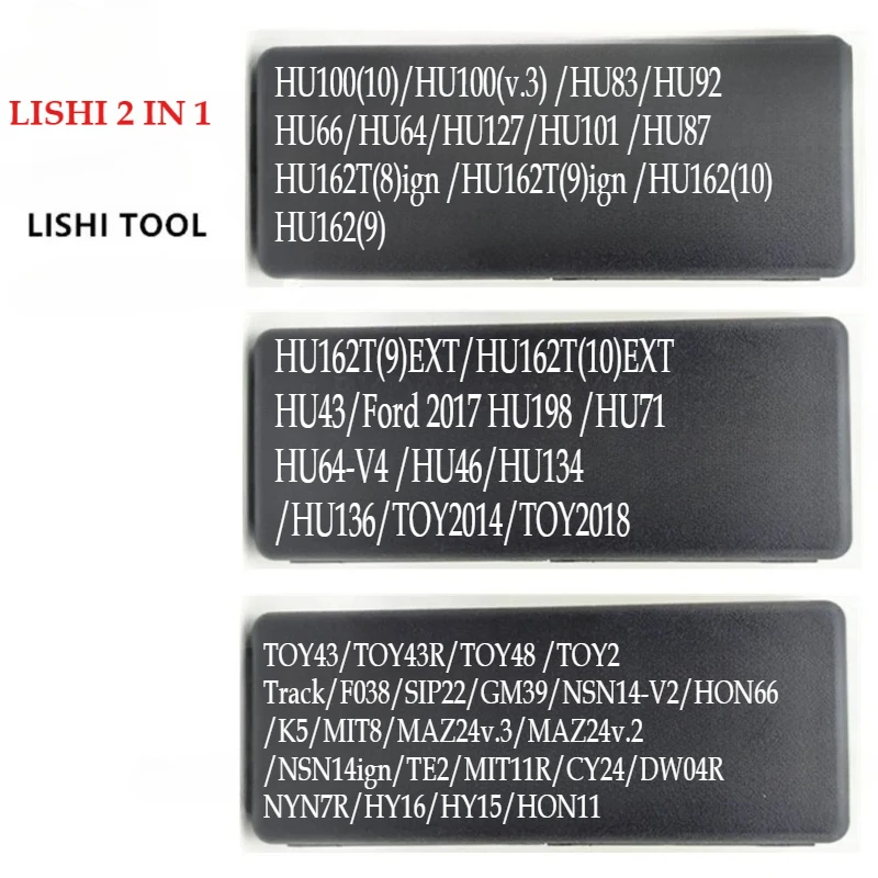 

Repair Tools Lishi HYN7R HU100 HU101 HU87 HU71 HU134 TOY2018 TOY2014 SIP22 HON66 HU162T HU64 MAZ24 NSN14 2in1 Decoder and Pick