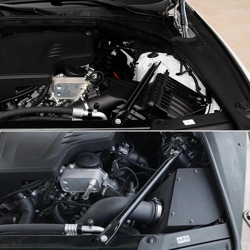 ل BMW 520i 528i F10 N20 2.0T 2012-2016 سيارة مدخل هواء بارد التحديثية عدة #5