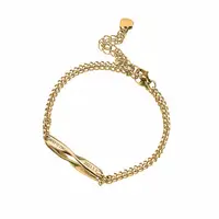 Bracelet gravé personnalisé en acier inoxydable, souvenir de couple, bijoux à la mode pour fixe, 10 pièces 2