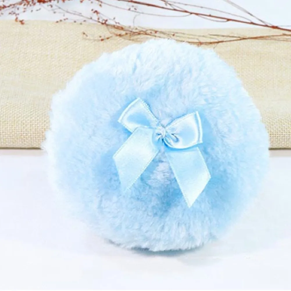 1 Pack Of Large Puffs Soft And Puffs With Ribbon Handles, Suitable For Most People Bowknot Ribbon Loose Powder Puff