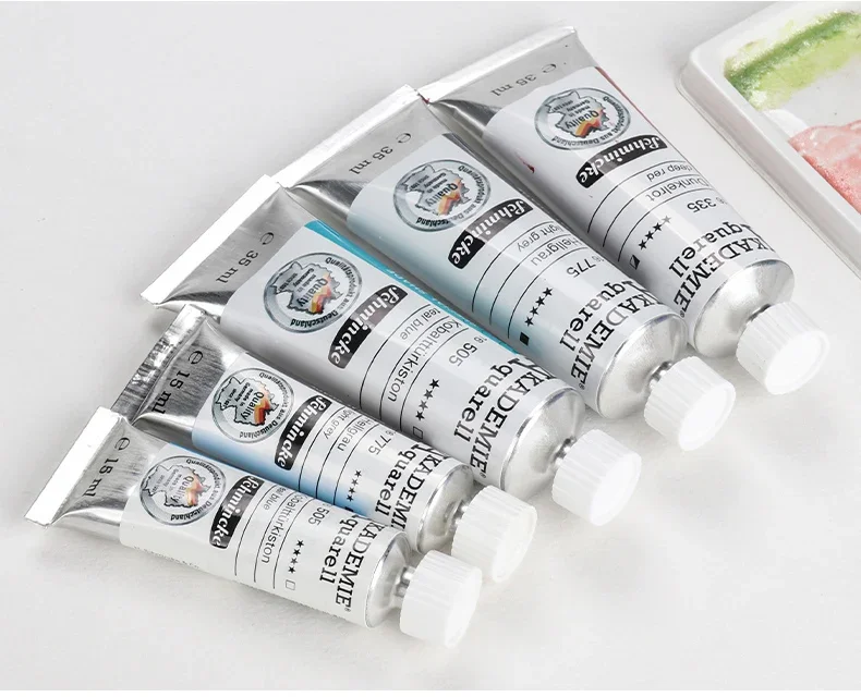 Deutschland Schmincke - Akademie ® Feinste Künstler-Aquarellfarben, 15ml Tuben, neue Farben, brillant, hoch lichtbeständig und cadmiumfrei – Detail 15