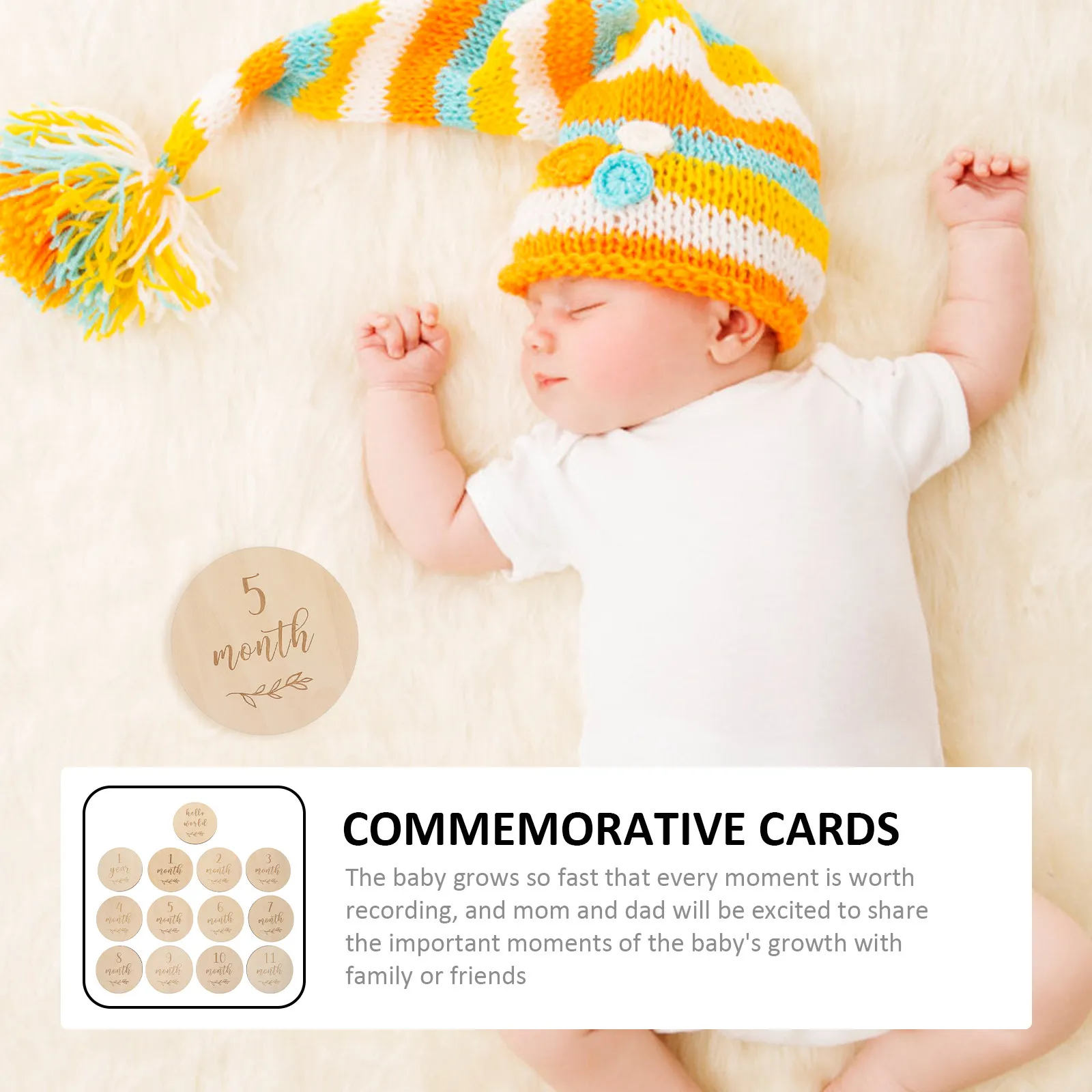 13-cartoes-mensais-de-madeira-para-recem-nascidos-seguros-para-a-pele-acessorios-para-fotos-de-crescimento-do-bebe-design-com-grao-natural