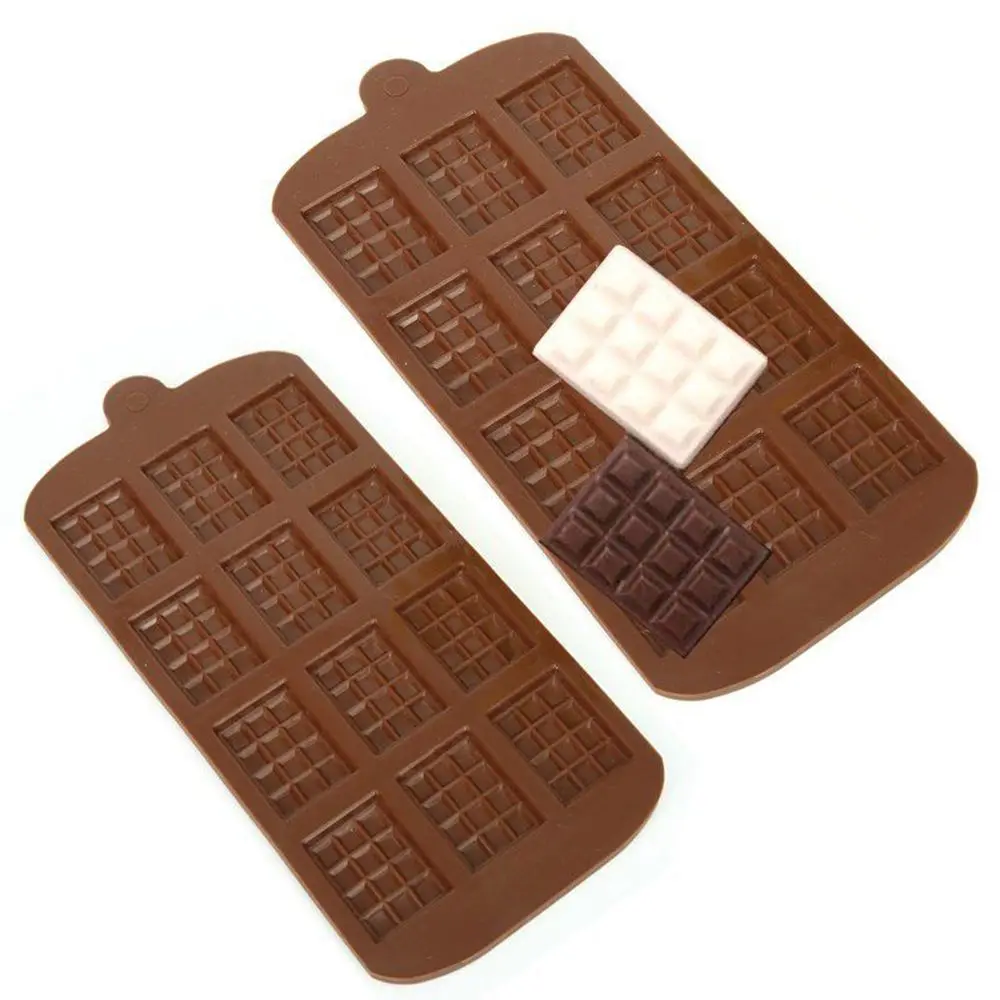 Mini Chocolate Block Bar Silicone Mould Ice Tray Candy Making Tool Home Cake Decorating Tool Diy New 2024