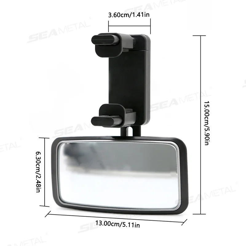 Baby Mirror Car Interior Rear View Mirror Clip Rear Facing Mirrors For Auto Safety Driving Kids Baby Monitor Angle Adjustable