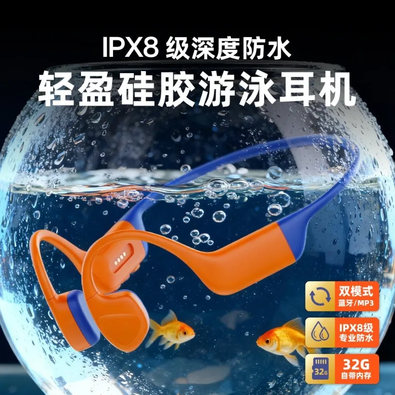 

Наушники x16 с костной проводимостью и памятью, длительное время автономной работы, звонки, полностью жидкие силиконовые Bluetooth-наушники, спорт в плавании