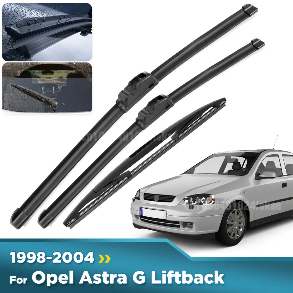 

For Opel Astra G Liftback 1998-2004 1999 2000 2001 Wiper Front&Rear Wiper Blades Windshield Windscreen Window Brushes 20"19"16"