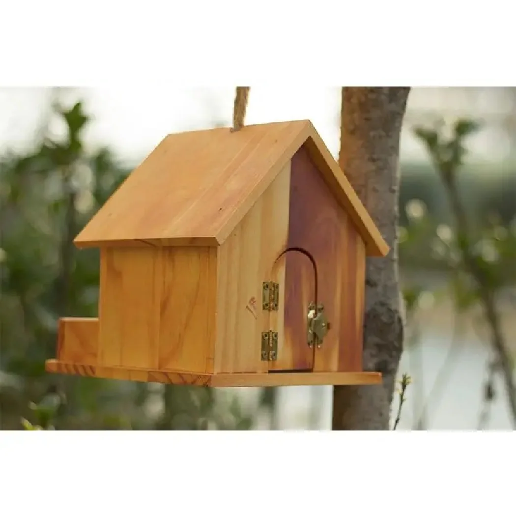 The Bird's Nest Solid breeding Box, Outdoor Eaves Wooden Bird Room Sparrow