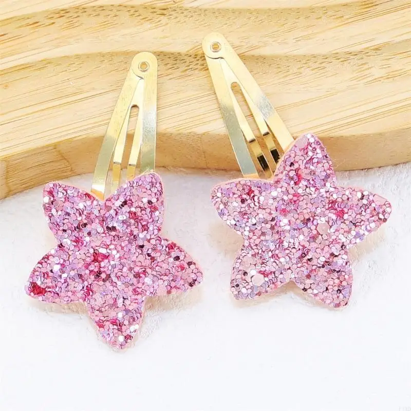 

2pcs Children Clip Clip Slitters Five -Popen Star Harpin для различных причесок F3MD