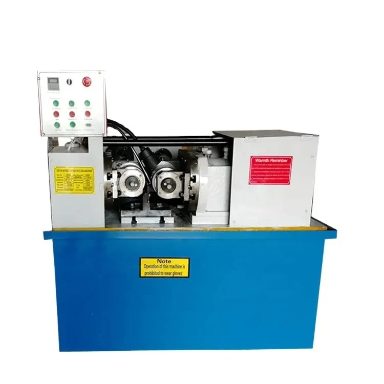 PENGHAO Z28-200 Hydraulic Thread Rolling Machine Gear Motor Gearbox Frequency Conversion Pipe Rolling 10-80mm Diameter 11kw