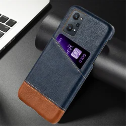 Luxury Case For Realme GT Neo2 Case Mixed Splice PU Leather Card Slots Holder Cover For OPPO Realmi GT Neo 2 5G Protect Funda