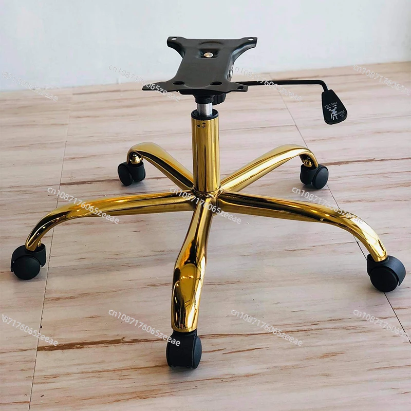 Office Chair Base Parts Iron and Steel 5 Five-star Chrome-plated Furniture Frame Computer Chair Leg Base for Swivel Chair