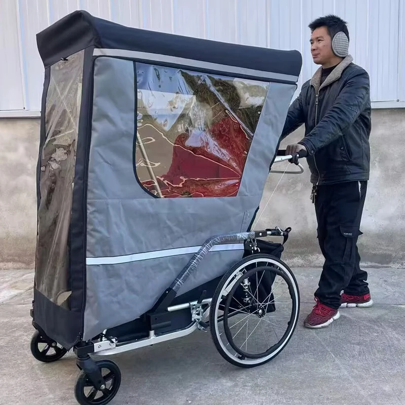 Bike Trailer For Adults Jogger & Trailer , 3 In 1 With 20 Inch Rear Wheels