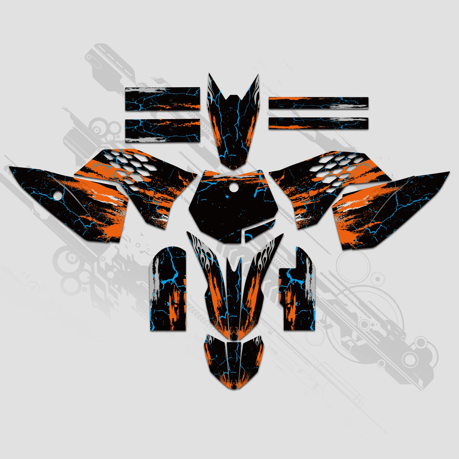 

NICECNC For KTM SX 50 SX50 MINI Dirt Bike 2009-2015 2014 2013 2012 2011 Motocross Graphics Background Decals Sticker Customize