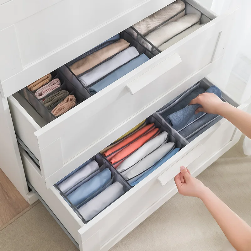 Wardrobe manager pants jeans lockers wardrobe manager underwear bra socks cultural relics box Bra sock storage organizer box