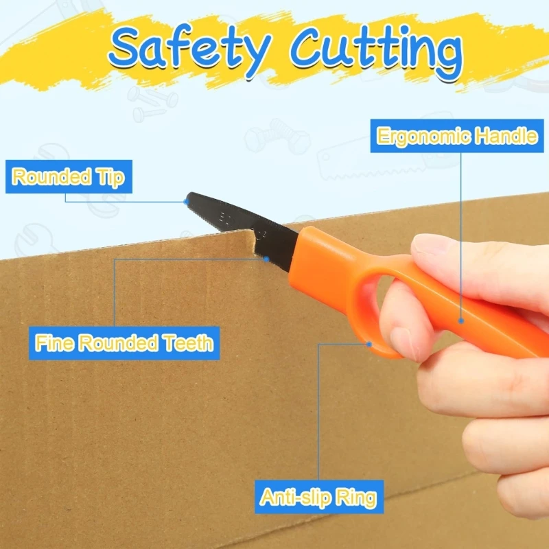 กระดาษแข็งตัดเครื่องมือหัตถกรรมชุดเครื่องมือสำหรับเด็ก Ergonomic Handle 15UB