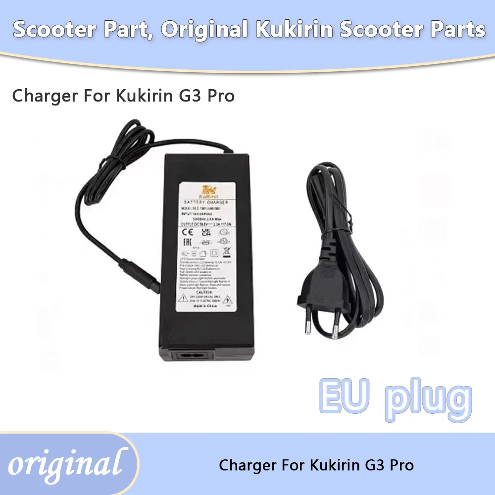 58.8V 2.0A G2 Master Charger For KUGOO KIRIN KuKirin G3 Pro Electric Scooter Charging Port Battery Power Adapter Spare Parts