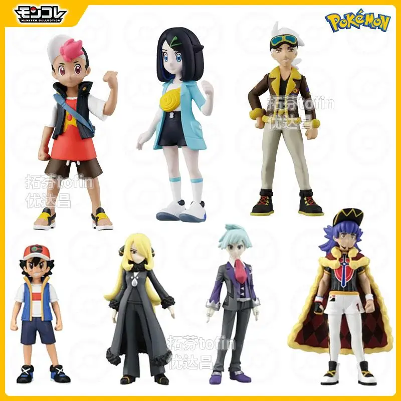 TOMY 2023, тренажер покемонов, Ash Ketchum Leon Cynthia, Steven Stone, 100% возврат, коллекция аниме-монстров, идеальный подарок для детей, игрушки