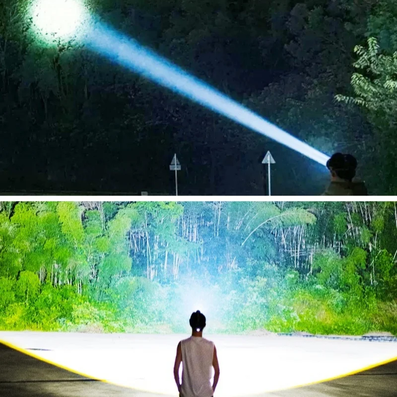 46000000LM Most Powerful LED Headlamp 2*18650 USB Rechargeable Headlight Super Bright Head Flashlight Fishing Camping Head Light