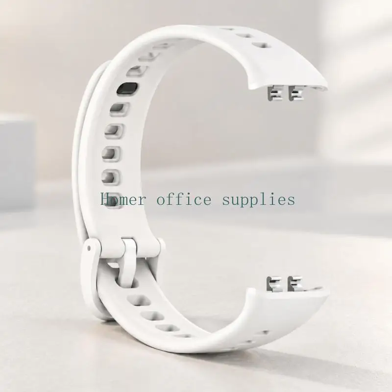 K43B Adjustable Silicone Replacement Wristband with Pin Fastener, Quick Release Mechanism for Straightforward Band Changes