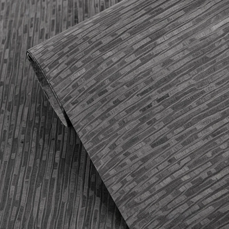 

0.5mm Tech Striped Texture Dark Wood Veneer for Accent Walls Furniture Interior Design Art Project DIY Panels Veneer L: 250*58cm