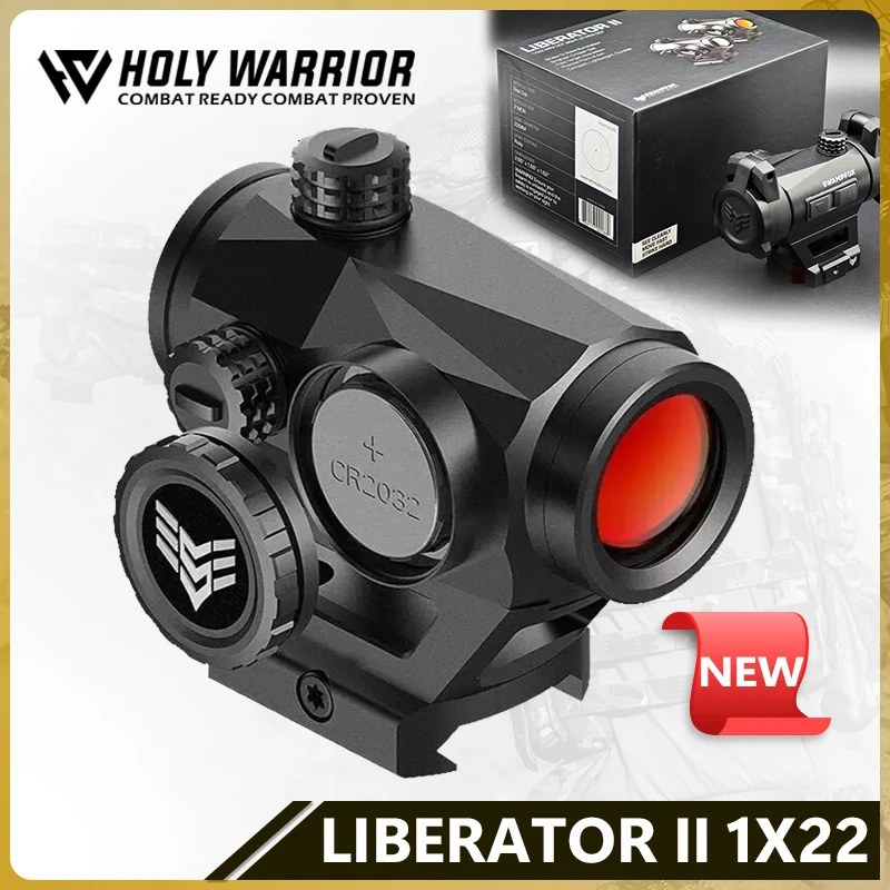 

Gen 2 LIBERATOR II 1X22 2 MOA Compact Shake ‘N Wake Red Dot Sight Scope For Rifle Shotgun Real Weapons