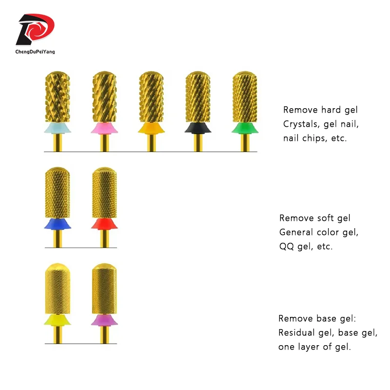 Punte per trapano lisce a canna piccola rimuovi strumenti per Gel accessori per unghie per unghie