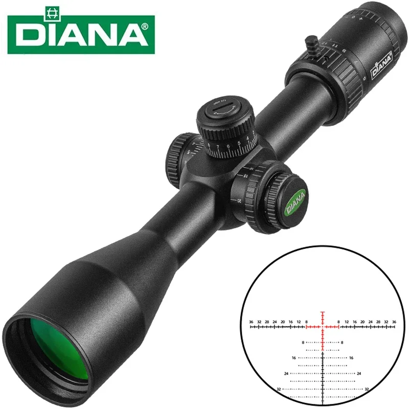 DIANA 3-18X50 Scope SFIR FFP Scope First Focal Plane Scope Hunting Riflescopes Red Illuminated Shooting Optical Sight