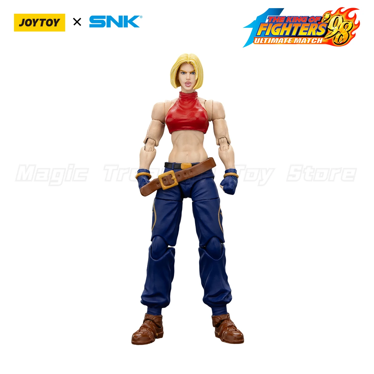 【Pre-sale】Original JOYTOY 1/18 Action Figure SNK KOF'98UM '97 Special Team Blue Mary Toy Gift