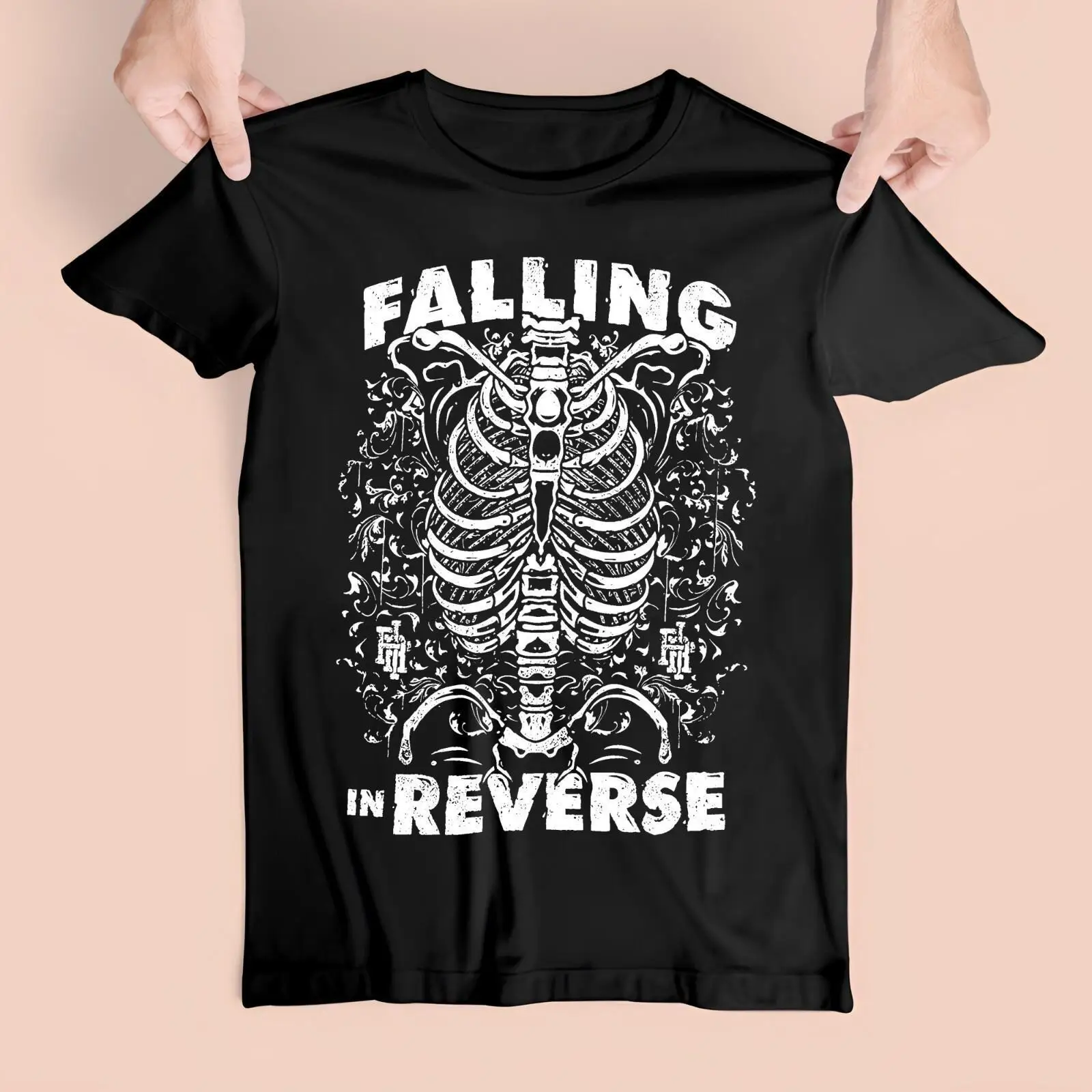 Rare Falling In Reverse Music Band Short Sleeve Black All Size T-Shirt THA1604