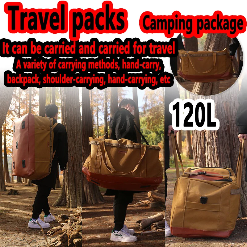 

120L Extra-large Capacity Travel Bags Luggage Bags Camping Backpacks Men Hiking Travel Climbing Rucksack Sports Gym Duffel Bag