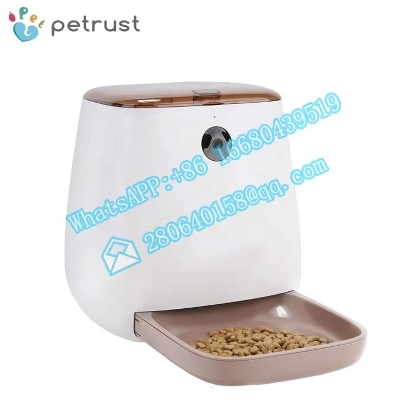 3.3L Capacity Remote Control Automatic Pet Feeder Wifi With a Camera Smart Function