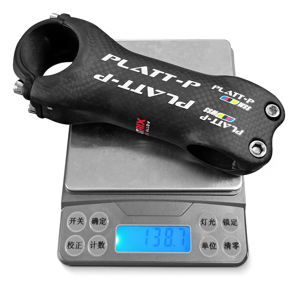 Carbon Road Bicycle Stem, MTB Carbon Table, 6 Degree, 3K Matte, 70, 80, 90, 100, 110, 120, 130, WSS, 31.8