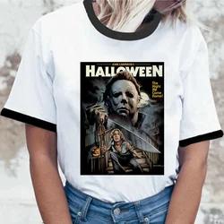 michael myers t shirt male manga anime 2022 casual vintage clothes y2k