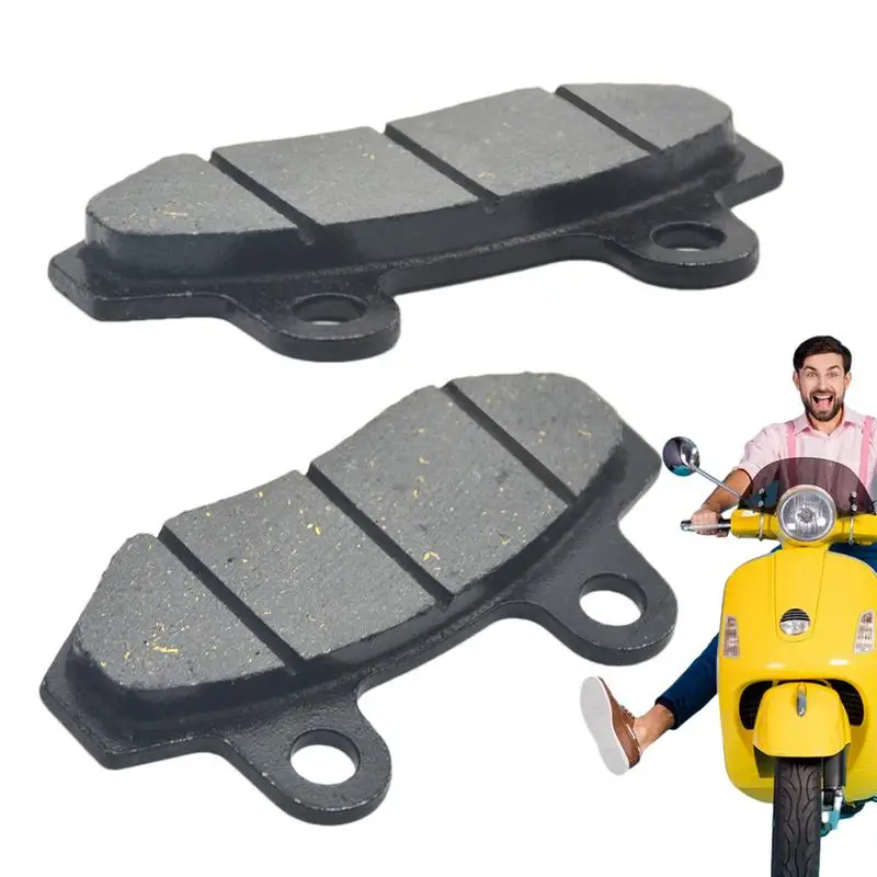 Rear Motorcycle Brake Pads 2pcs Battery Vehicle Accessories Metal Front Brake Pads Replacement Rear Brake Pad Parts For Worker