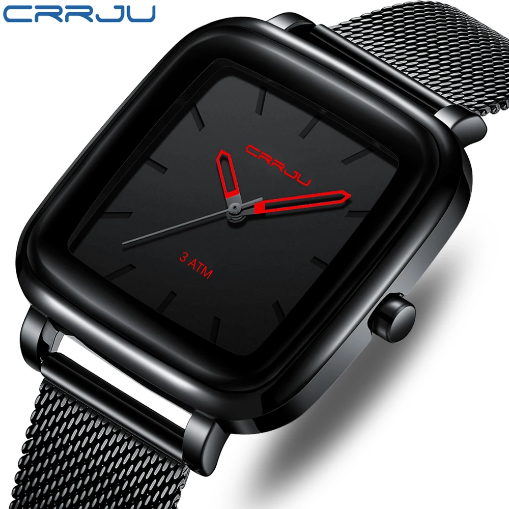 

CRRJU Creative Watches for Men Top Brand Luxury Fashion Business Quartz Men’s Wristwatch Stainless Steel Relogio Masculino