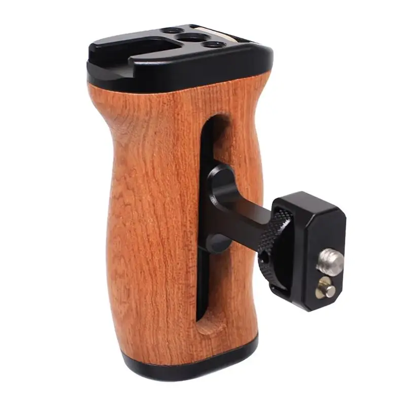 B04B-Universal Wooden Side Handle For ARRI For Smallrig For Tilta Camera Cage Rig Extension Grip SLR Photo