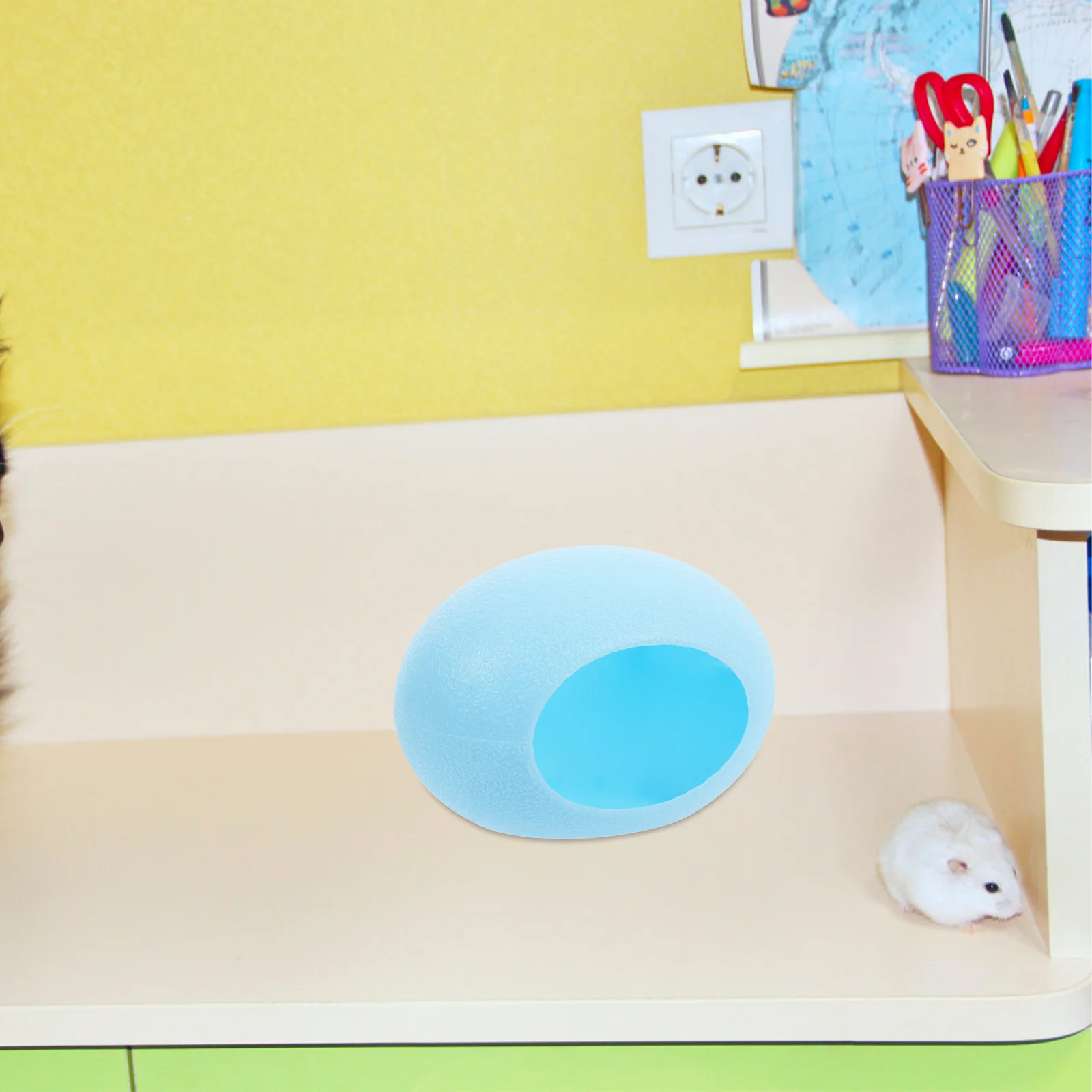 

Playful Hamster House Cartoon Design Comfortable Sleeping Area Easy to Clean Assemble Small Animal Accessories