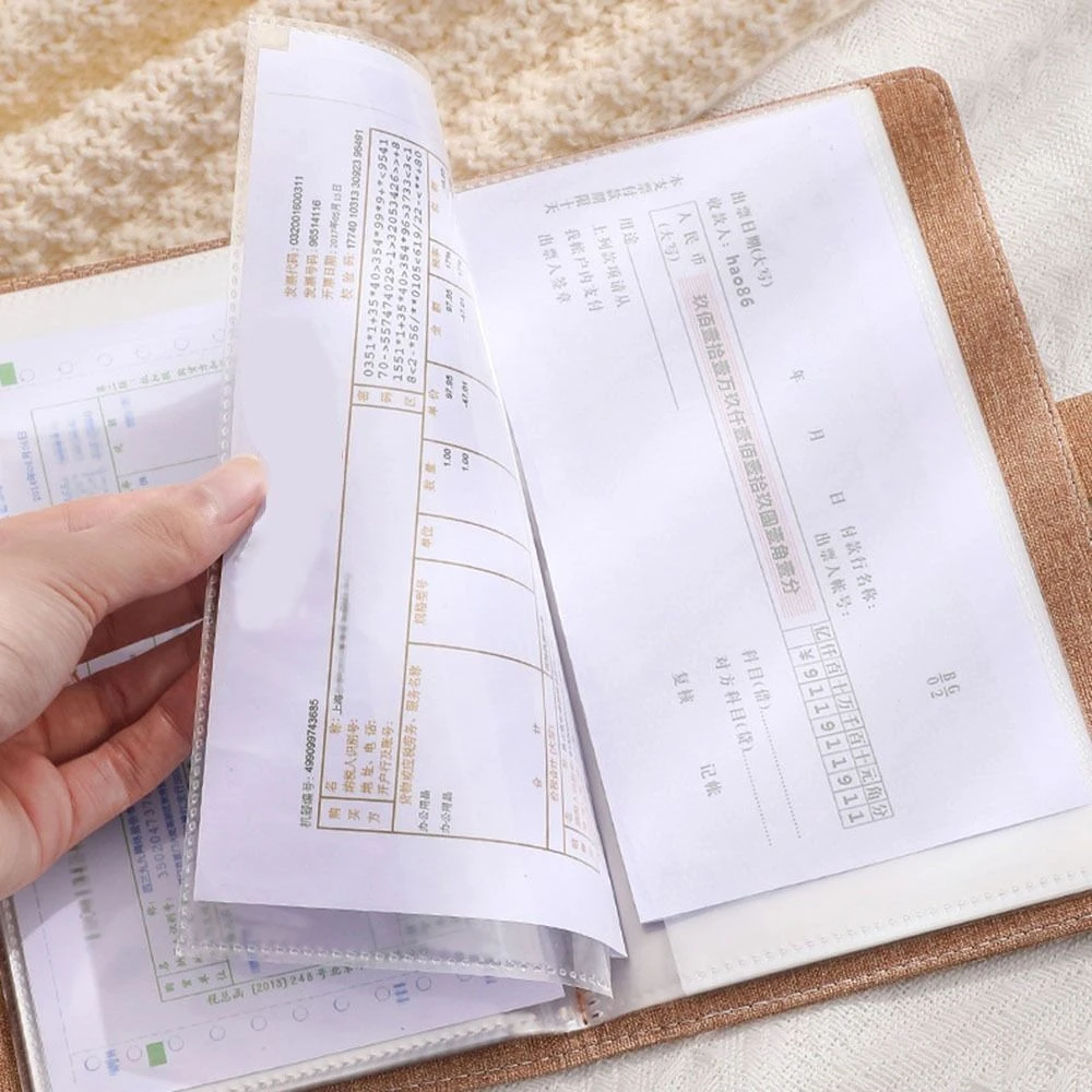 Durable Refillable Paper Password Book Envelop Money Savings Challenge Lock Diary Binder Safe PU Leather Journal Notepad Gift