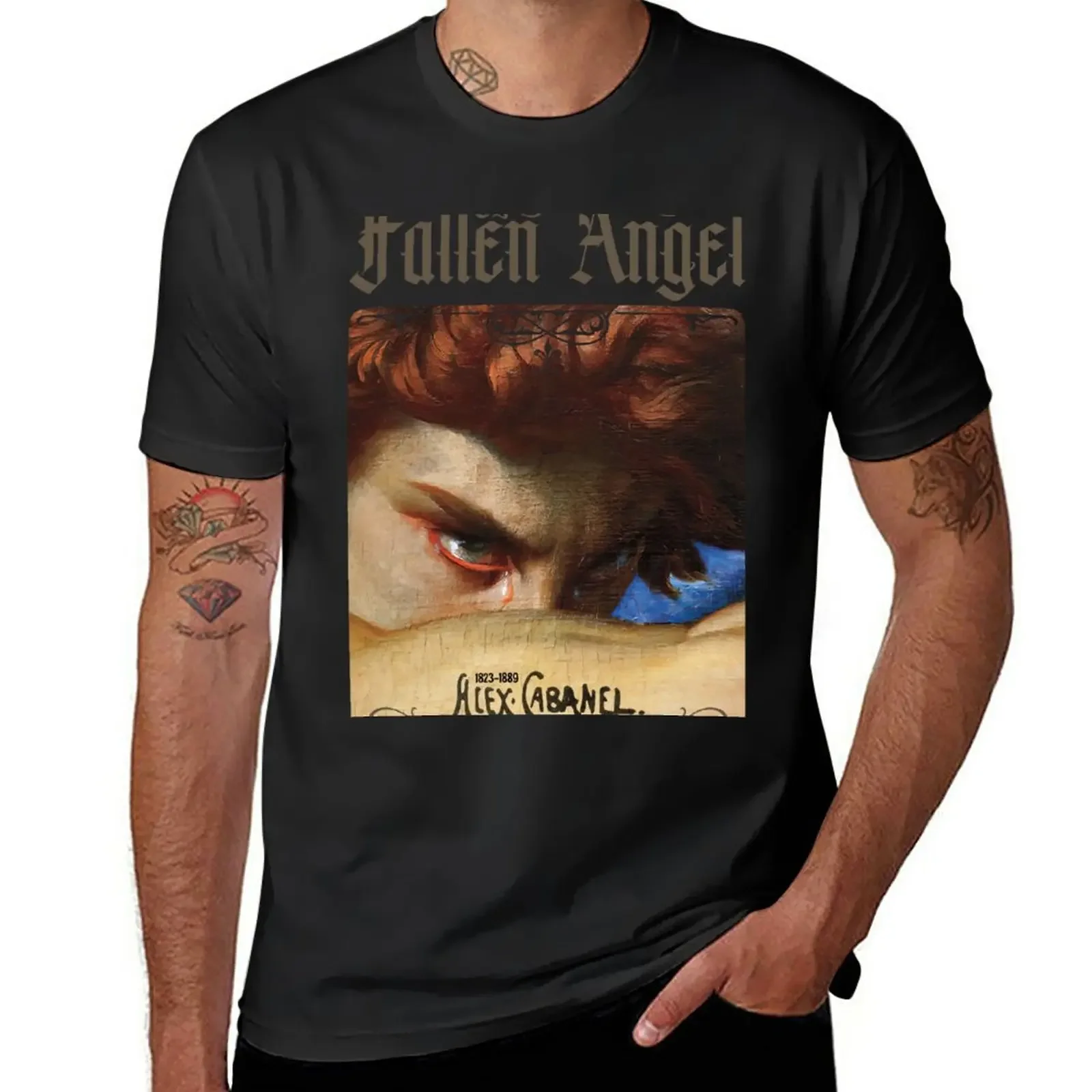 New Alexandre Cabanel Fallen Angel T Shirt. Dark Classical Art. Classic Old Painting. Vintage Aesthetic. Famous Painting T-Shirt