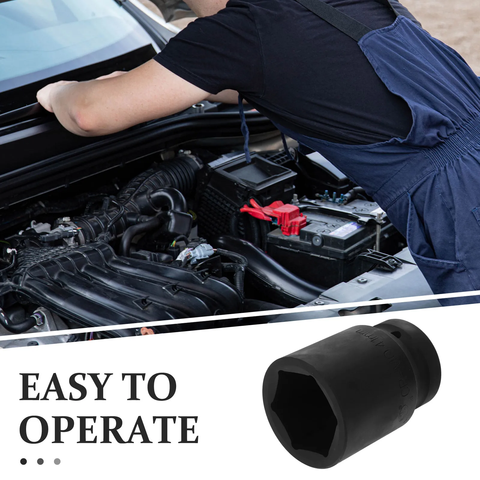 

Durable 1 Inch Drive Impact Socket Double Head Alloy Steel 6 Point Inner Hex Socket Impact Driver Auto Repair Tools