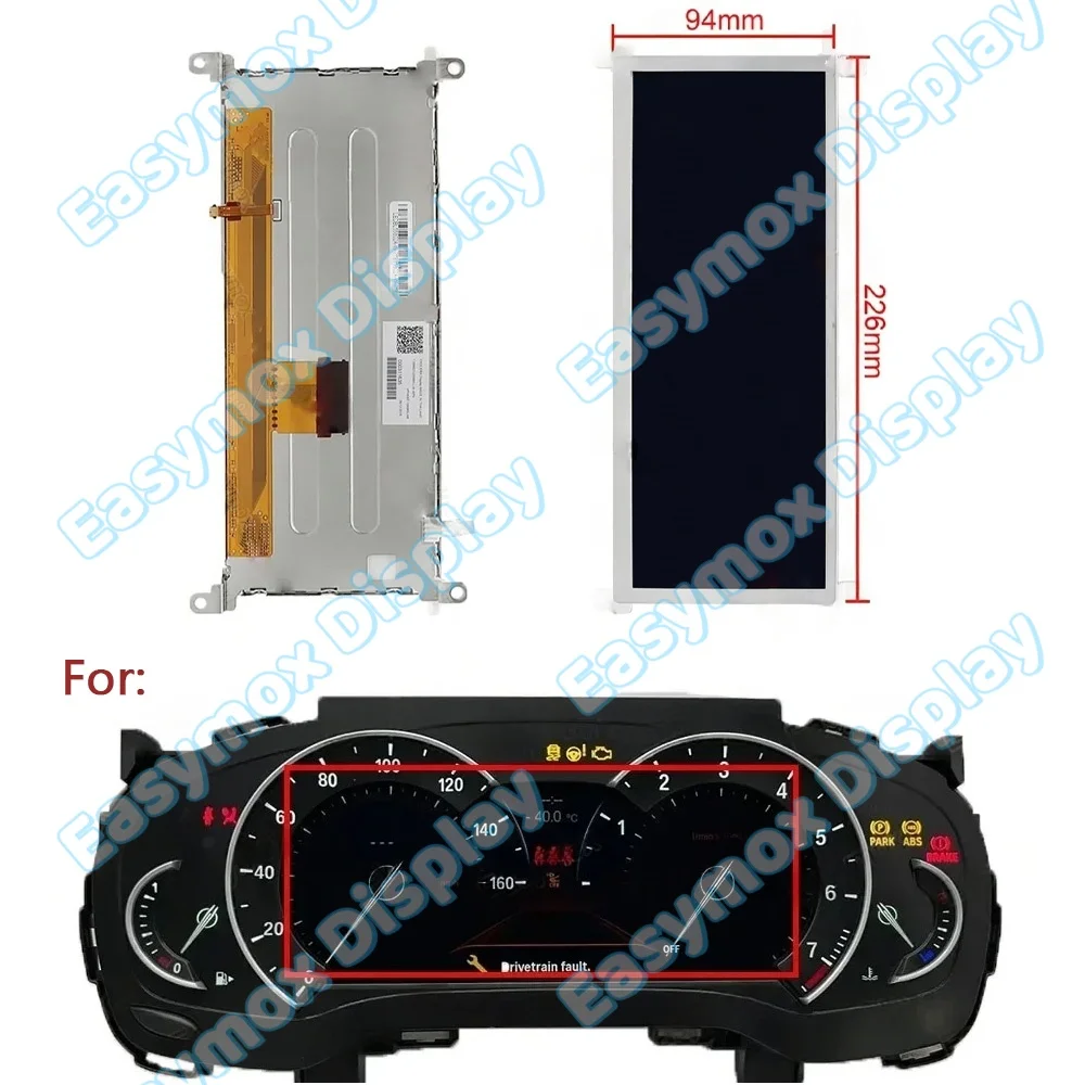 

T-55802GD088H 8.8" LCD Display Screen for BMW G01 G02 G30 G31 G32 G11 G12 Instrument Cluster Dashboard Repair 9392558