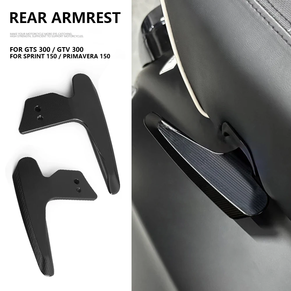 

Хвостовой подлокотник мотоцикла для Vespa Sprint Primavera 150 GTS300 GTV 300, задняя пассажирская ручка с ЧПУ, утолщенный поручень, черный подлокотник