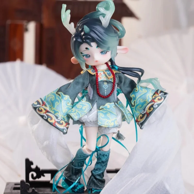 Autentyczna skrzynka na monety 1/12 Bjd Zielony Zombie Seria Figurka Anime Cool Cool Limitowana Edycja Ruchome Stawy Model Figurka Akcji Prezent