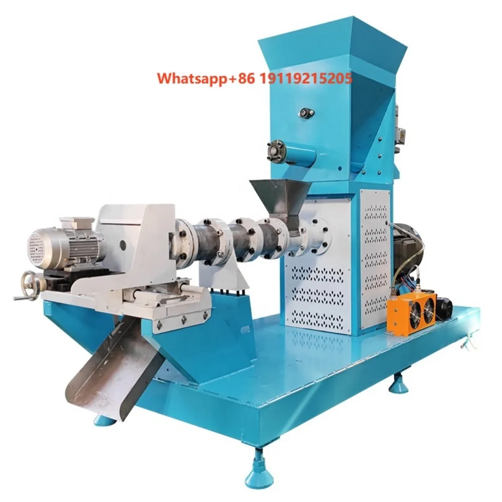 Commercial Floating Fish Feed Extruder Pet Animal Food Making Machine Poultry Livestock Feed Pellet Processing Equipment
