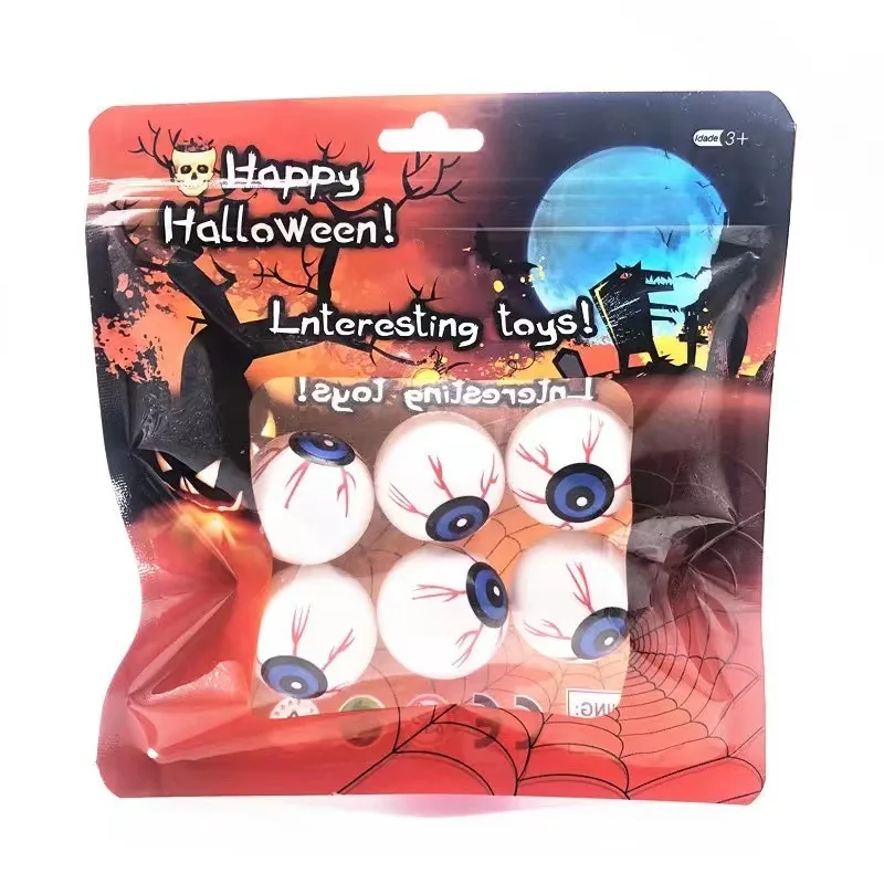 Simulation Hollow Eyeball Halloween Decorations Props Small Toys Bouncing Eyeball Simulation Eyeball April Fool's Day Prank Toys