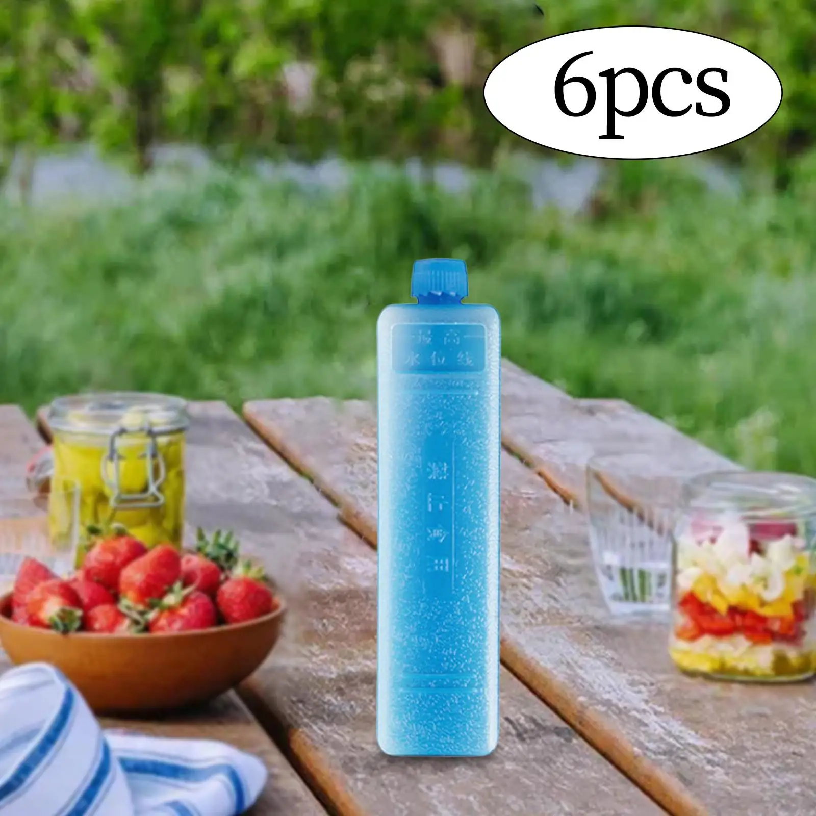 Cooling Ice Blocks for Ice Box Camping Travel Reusable Freezer Gel Packs for Cooler Bag Food Drink Chilling Portable Cold Bricks