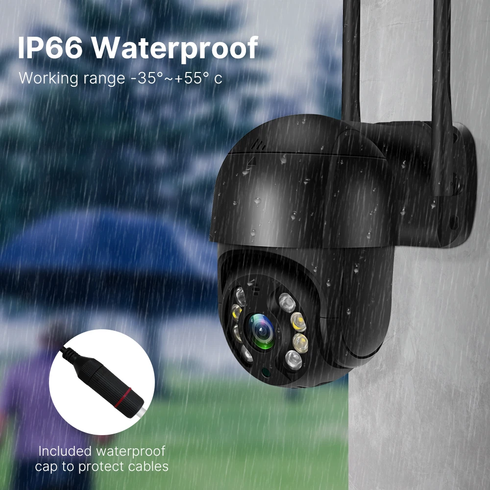 8MP 4K Smart WiFi PTZ Camera 5X Digital Zoom WiFi Surveillance Camera Night Vision Auto Tracking IP Camera Security Protection