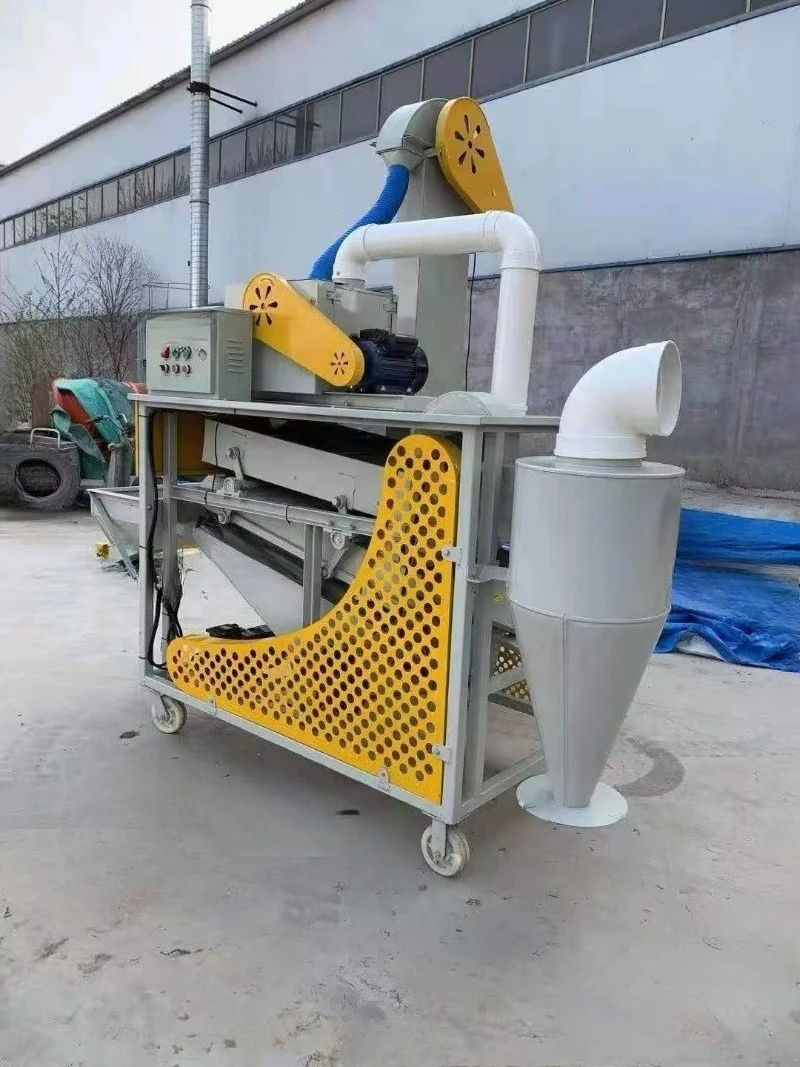 Mini Home  Mobile Combine Maize Corn Beans Seed Cleaning Machine Vibro Cleaner Seed Gravity Separator