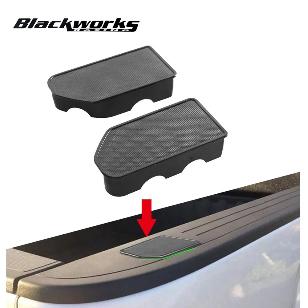 2 قطعة حصة جيب يغطي شاحنة السرير السكك الحديدية حصة حفرة المقابس غطاء ل تشيفي سيلفرادو MK4 جي إم سي سييرا MK5 1500 2500 3500 2019 2020 #1