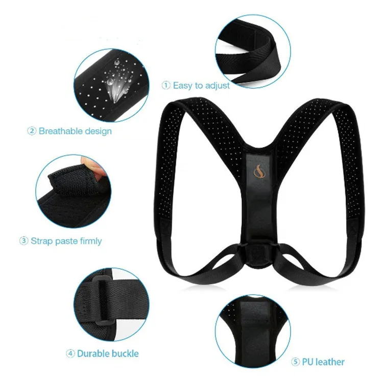 Posture Orthopedic Belts Men Women Adjustable Posture Corrector Back Support Strap Brace Shoulder Spine Support